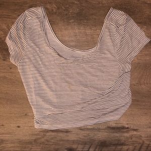 American eagle striped crop top 🌙